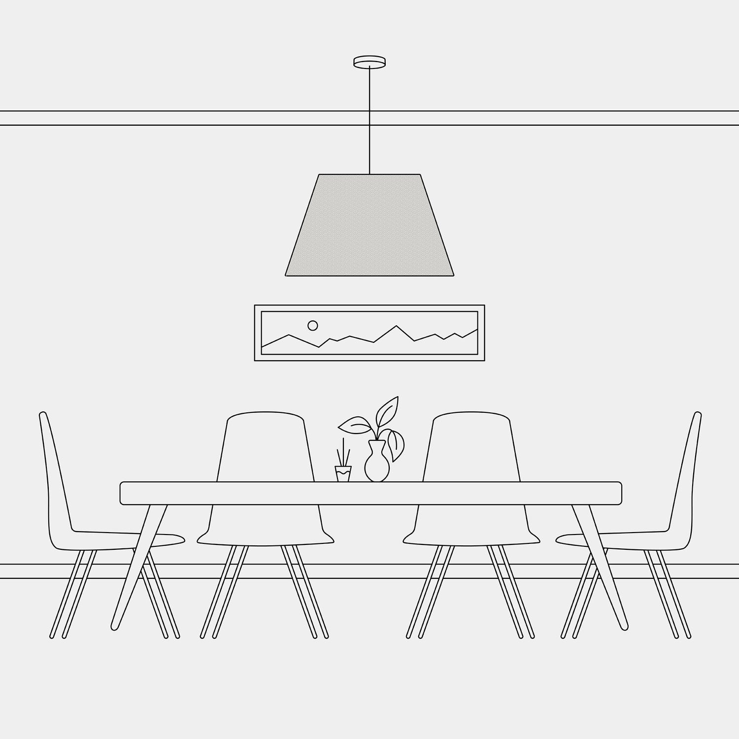 Paralume Impero L per sospensione con attacco E27 - Made in Italy - Lana Grigio Chiaro