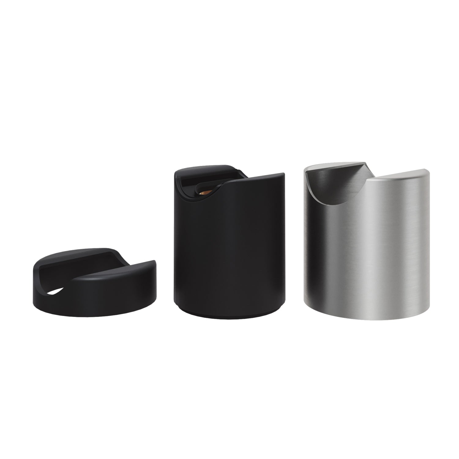 Portalampada S14d in metallo da parete o soffitto - Titanio satinato