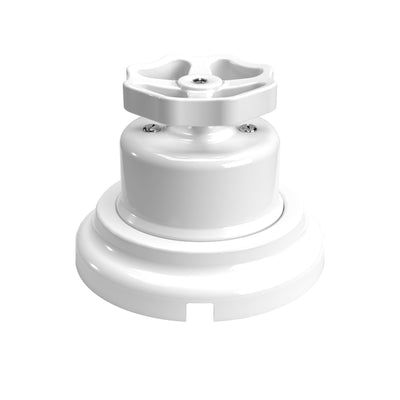 Switch/diverter kit with knob and white porcelain base