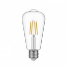 LED Clear Edison Light Bulb ST64 4W 470Lm E27 2700K - E03
