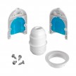 EIVA ELEGANT, E27 outdoor silicone lamp holder kit for lampshade - the first IP65 re-wirable lamp holder worldwide
