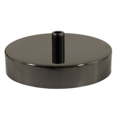 Lamp base diam 120mm BLACK PEARL with counterweight, side cable bushing and softpad