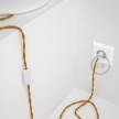 Lamp wiring, TM05 Gold Rayon 1,80 m. Choose the colour of the switch and plug.