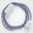 Lamp wiring, TM07 Lilac Rayon 1,80 m. Choose the colour of the switch and plug.