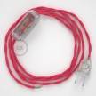 Lamp wiring, TM08 Fuchsia Rayon 1,80 m. Choose the colour of the switch and plug.