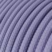 Round Electric Cable covered by Rayon solid colour fabric RM07 Lilac