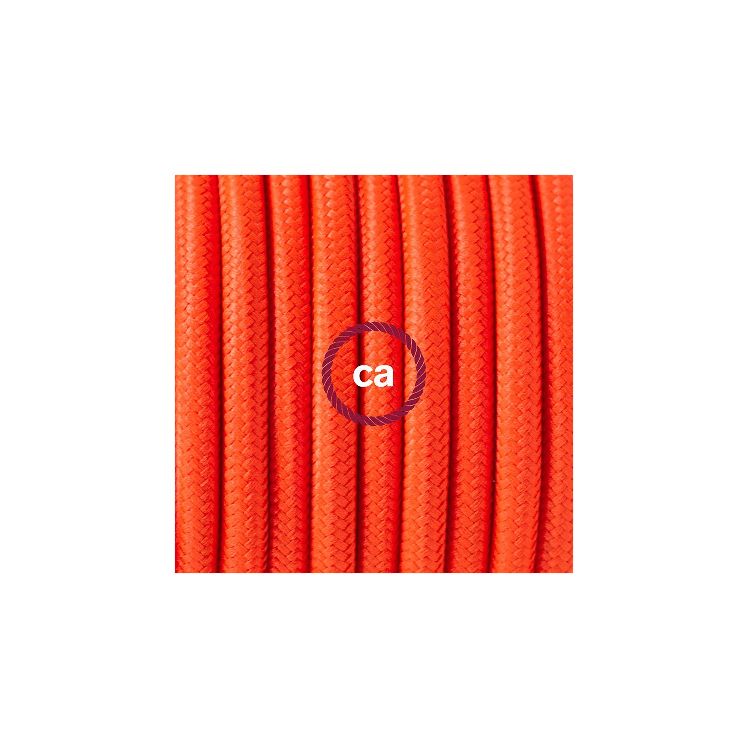 Wiring Pedestal, RF15 Neon Orange Rayon 3 m. Choose the colour of the switch and plug.