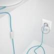 Lamp wiring, RM17 Baby Blue Rayon 1,80 m. Choose the colour of the switch and plug.