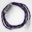 Lamp wiring, TM14 Purple Rayon 1,80 m. Choose the colour of the switch and plug.