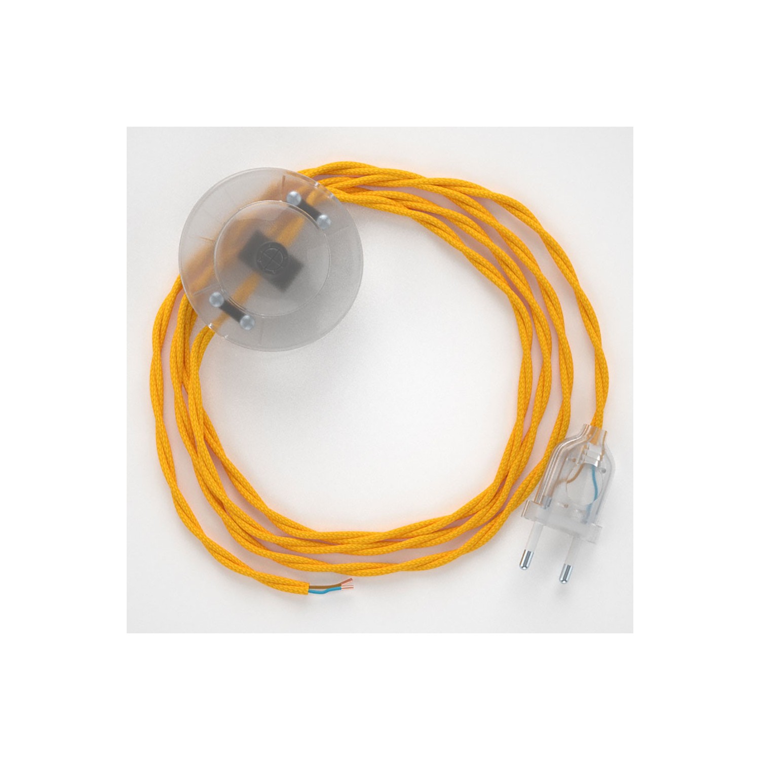 Wiring Pedestal, TM10 Yellow Rayon 3 m. Choose the colour of the switch and plug.