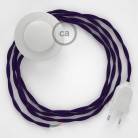 Wiring Pedestal, TM14 Purple Rayon 3 m. Choose the colour of the switch and plug.