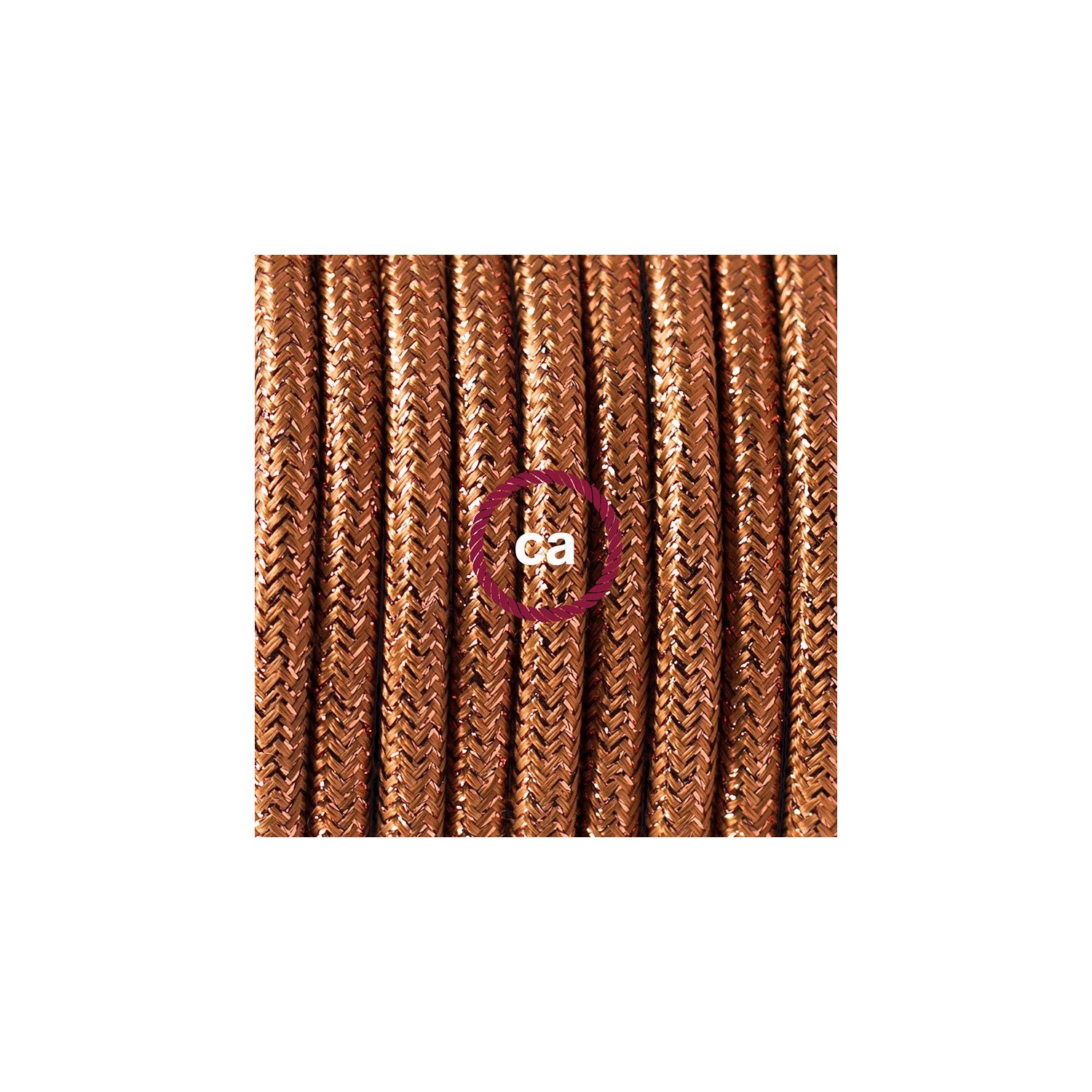 Wiring Pedestal, RL22 Sparkly Copper Rayon 3 m. Choose the colour of the switch and plug.