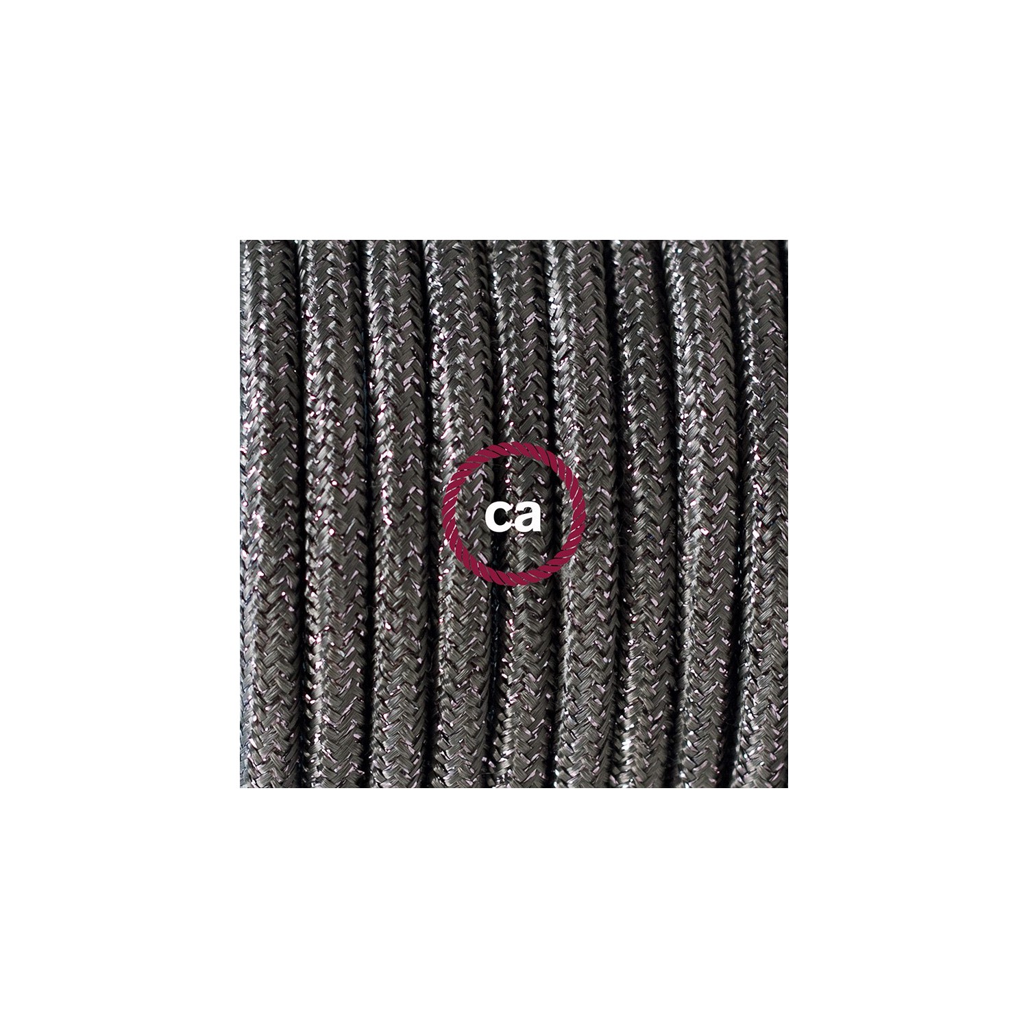 Wiring Pedestal, RL03 Sparkly Grey Rayon 3 m. Choose the colour of the switch and plug.