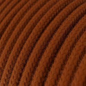 Round Electric Cable covered by Cotton solid colour fabric RC23 Deer