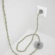Wiring Pedestal, TC43 Dove Cotton 3 m. Choose the colour of the switch and plug.