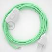 Lamp wiring, RC34 Milk and Mint Cotton 1,80 m. Choose the colour of the switch and plug.