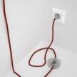 Wiring Pedestal, RL09 Sparkly Red Rayon 3 m. Choose the colour of the switch and plug.
