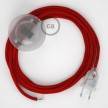 Wiring Pedestal, RC35 Fire Red Cotton 3 m. Choose the colour of the switch and plug.