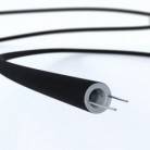 Creative-Tube flexible conduit, Rayon Black RM04 fabric covering, diameter 16 mm