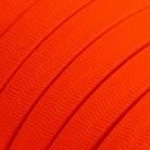 Electric cable for String Lights, covered by Rayon fabric Orange Fluo CF15