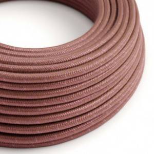 Round Electric Cable covered in Cotton - Marsala RX11