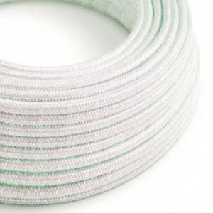 Round Glittering Electric Cable covered by Rayon fabric RL00 Unicorn