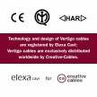 Round Electric Vertigo HD Cable covered by Rome fabric ERM58