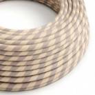 Round Electric Vertigo Cable covered by Cotton and Linen With Copper Thread ERR05