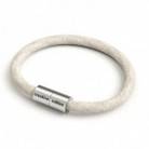 Bracelet with Matt silver magnetic clasp and RN01 cable