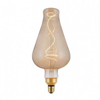 Led Gold Light Bulb DemiJohn 160 Spiral Filament 5W E27 Dimmable 2000K