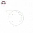 Round XXL Rose-One 9-hole and 4 side holes ceiling rose, 400 mm