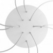 Round XXL Rose-One 10-hole and 4 side holes ceiling rose, 400 mm