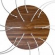 Round XXL Rose-One 14-hole and 4 side holes ceiling rose, 400 mm