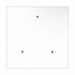Square XXL Rose-One 3-hole and 4 side holes ceiling rose, 400 mm