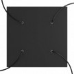 Square XXL Rose-One 4-hole and 4 side holes ceiling rose, 400 mm