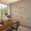 Wooden canopy for string light cable and Filé system. Made in Italy