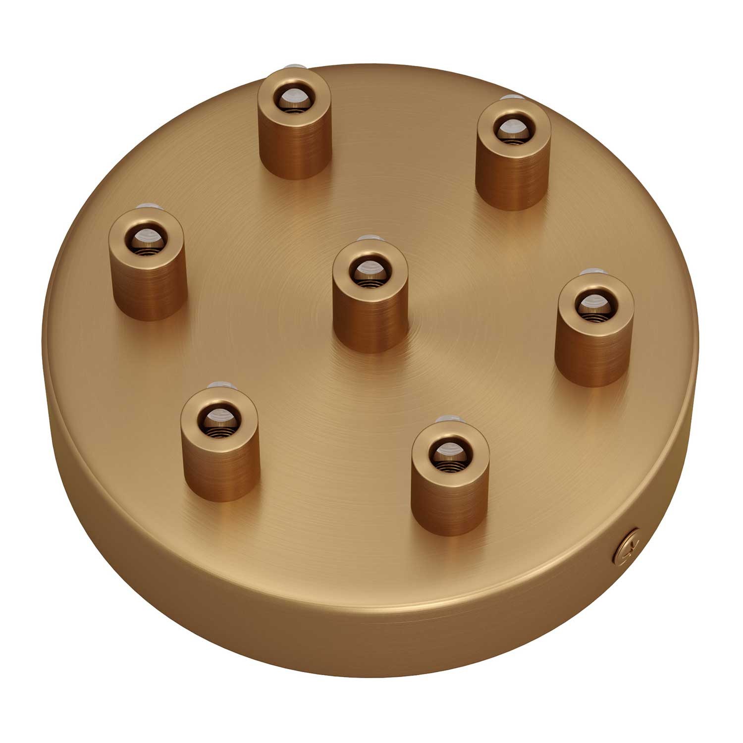 Cylindrical metal 7-hole ceiling rose kit