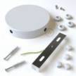 Cylindrical metal 4-side hole ceiling rose kit (junction box)