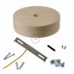 Wooden ceiling rose kit for XL cord
