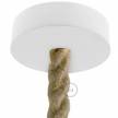 Wooden ceiling rose kit for 2XL cord