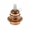 E27 metal lamp holder kit with double ring nut for lampshade