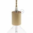 Wooden E27 lamp holder kit