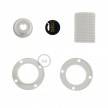 Double ferrule thermoplastic E14 lamp holder kit for lampshade