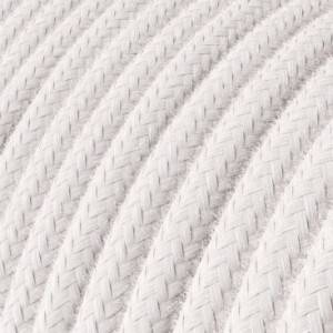 Round Electric Cable covered by Cotton solid color fabric RC16 Pale Pink