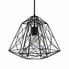 Pendant lamp with fabric cable, Apollo lampshade and metal details - Made in Italy