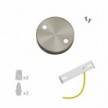 Mini cylindrical metal 2 central holes + 4 side holes ceiling rose kit