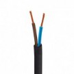 UV resistant round electric cable with Black SM04 fabric lining for outdoor use - Compatible with Eiva Outdoor IP65