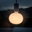 EIVA ELEGANT Outdoor pendant lamp with 5 mt fabric cable, decentralizer, ceiling rose and lamp holder IP65 water resistant