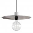 Oversize Ellepì flat lampshade in Dibond for outdoor pendant lighting, diameter 40 cm - Made in Italy