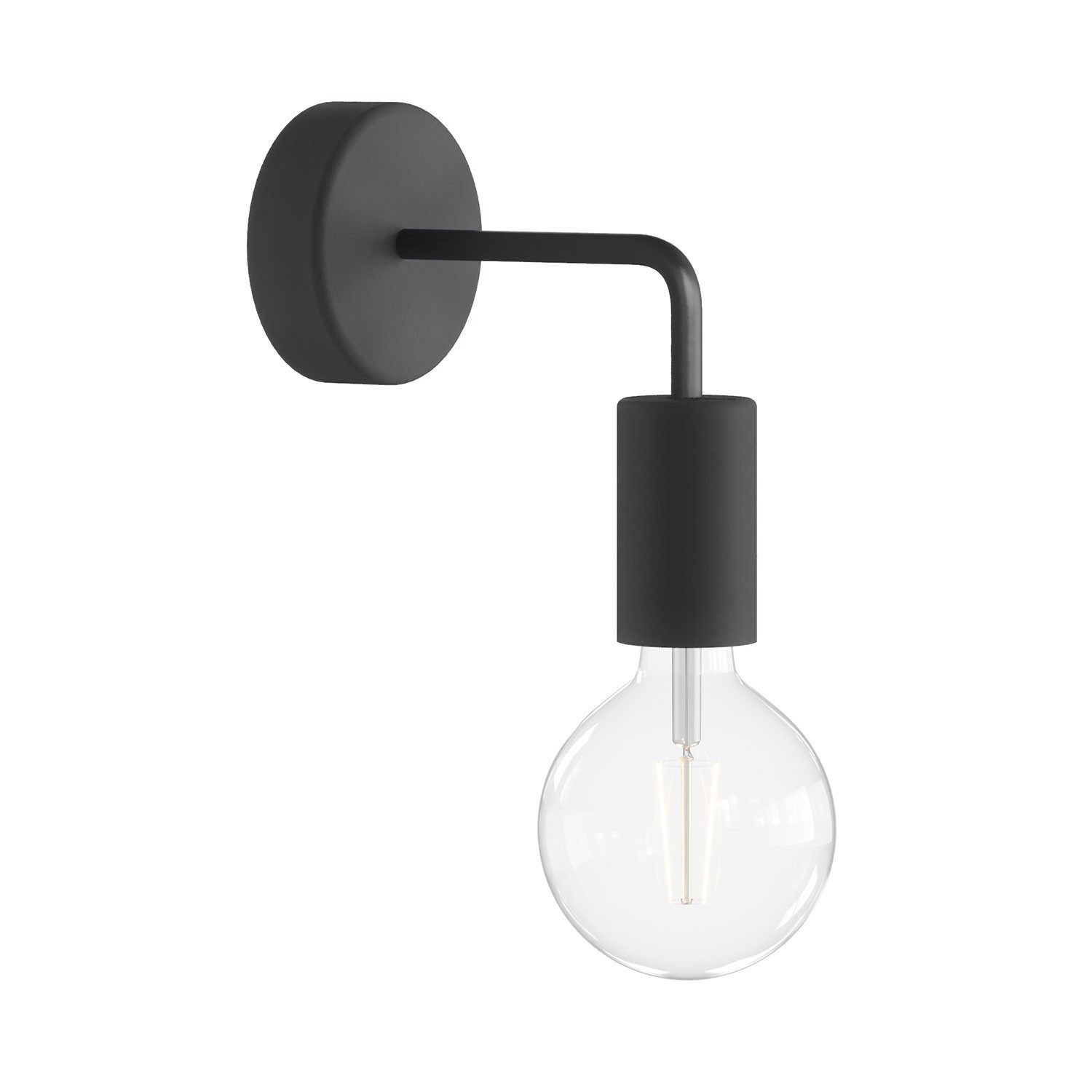 Fermaluce EIVA ELEGANT with L-shaped extension, ceiling rose and lamp holder IP65 waterproof